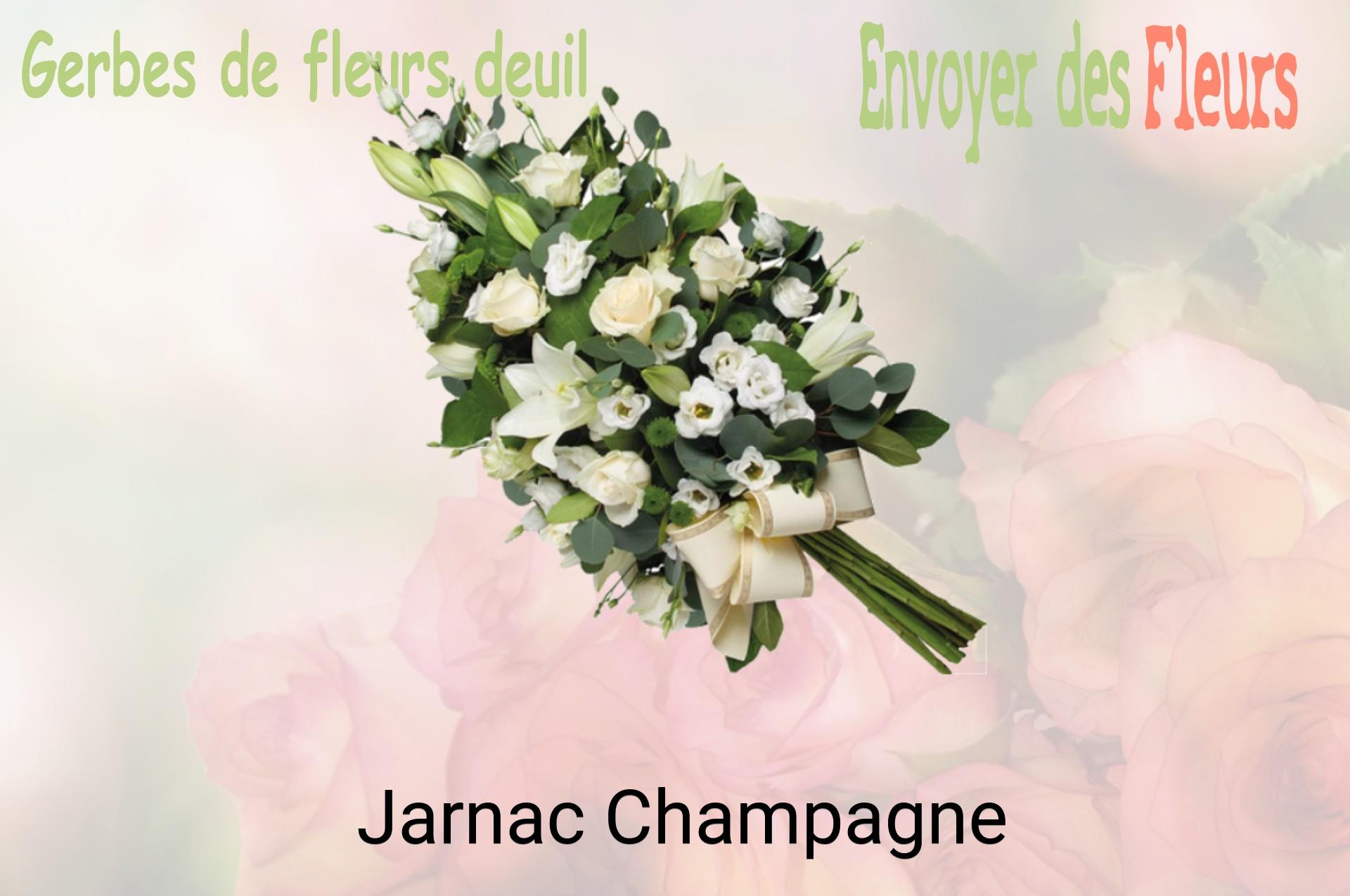 Gerbe de fleurs de deuil livrée à Jarnac-Champagne